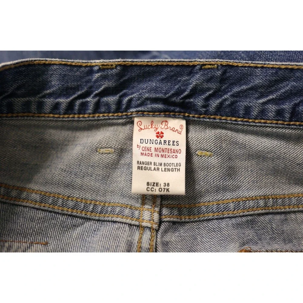 Vintage 90s Y2K Women's Lucky Brand Jeans Slim Bootcut Button Fly Size 38